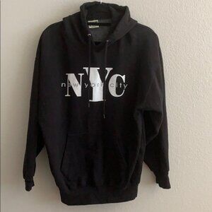 Black pullover NYC hoody
